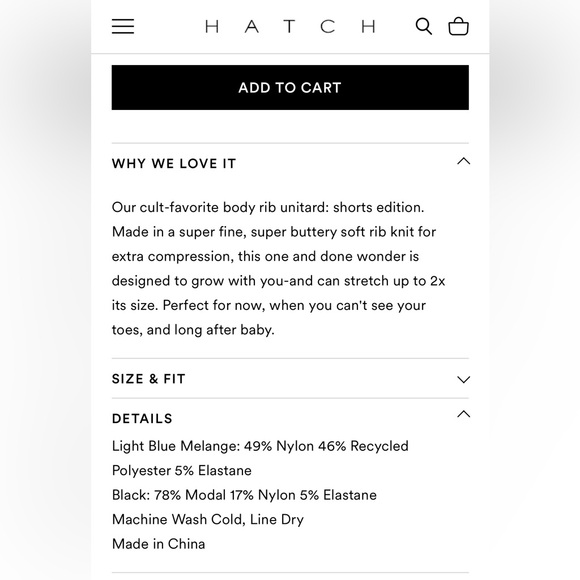 Hatch Ribbed Unitard Short - Picture 10 of 10